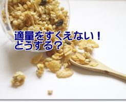 適量をすくえない認知症の人