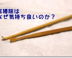 耳掃除が気持ちがいい