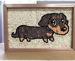 割り箸モザイク犬