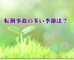 高齢者の転倒事故の多い季節