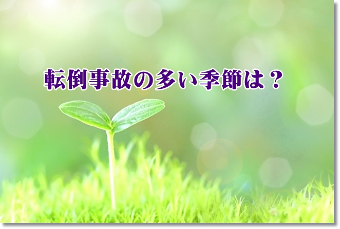高齢者の転倒事故の多い季節は春秋の天気の悪い日！？