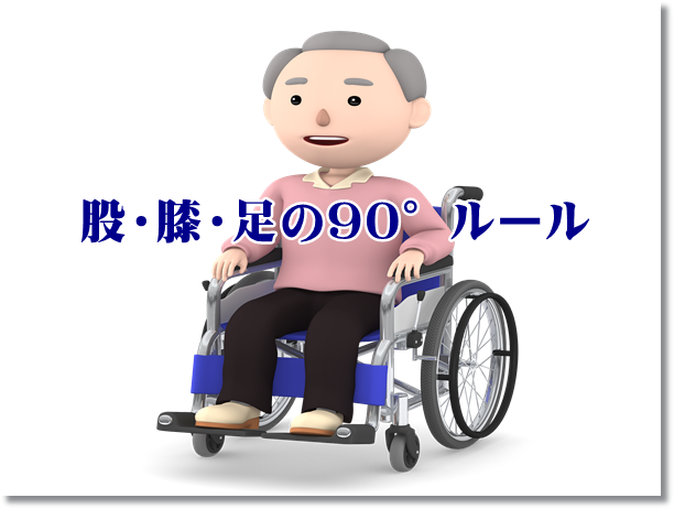 座位姿勢評価の4つのポイント　90度ルールを覚えよう！