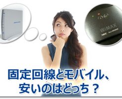 固定回線とモバイル安い