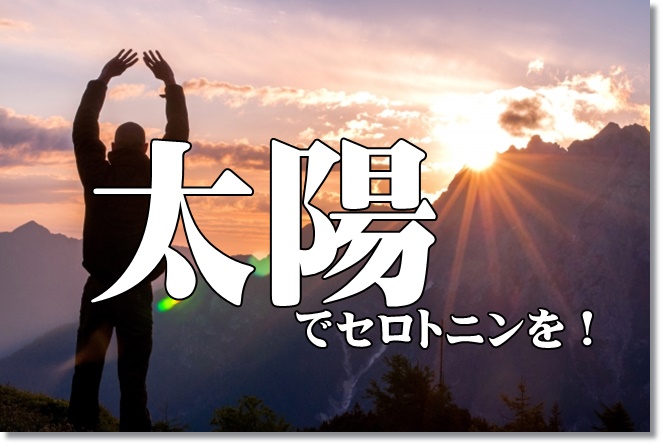 セロトニンを太陽の光で増やそう！