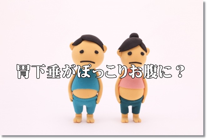 胃下垂がぽっこりお腹に？症状は？